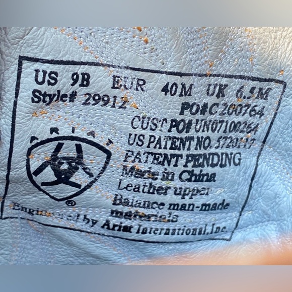 Ariat Two-Tone Leather Heeled Boots - Picture 8 of 8